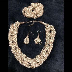 3 Piece Beaded Necklace Set